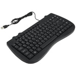 คีย์บอร์ดโน้ตบุ๊กมัลติมีเดียขนาดเล็กมีสาย KB-301B, รุ่นภาษาอาหรับ (สีดำ), รุ่นภาษาอาหรับ