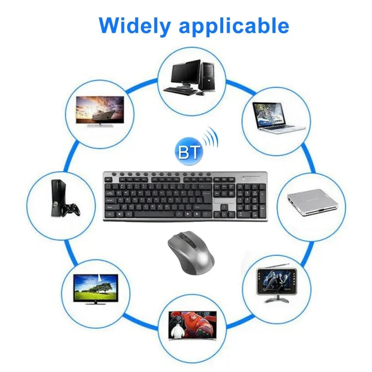 ชุดคีย์บอร์ดและเมาส์ไร้สายกันน้ำ 2.4Ghz สำหรับสำนักงาน รุ่น KB-6600