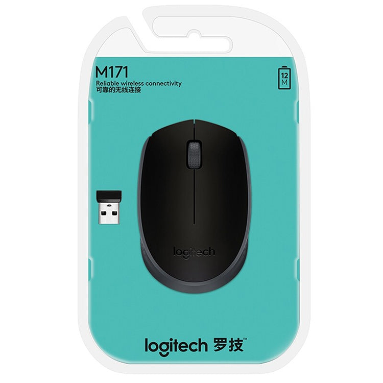 เมาส์ไร้สาย USB Logitech M171 1000DPI พร้อมตัวรับสัญญาณ 2.4G