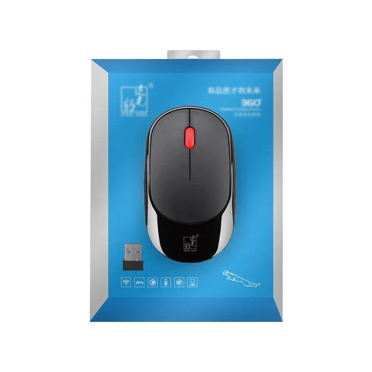 ZGB 360 เมาส์มินิไร้สายชาร์จได้ 2.4G สำหรับคอมพิวเตอร์และแล็ปท็อป 1000dpi