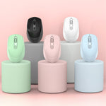 เมาส์ไร้สายชาร์จได้ 4 ปุ่ม 1600 DPI 2.4GHz รุ่น M107, 2.4GHz ชาร์จได้