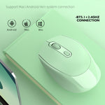เมาส์ไร้สายชาร์จได้ 4 ปุ่ม 1600 DPI 2.4GHz รุ่น M107, 2.4GHz ชาร์จได้