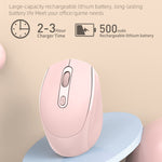 เมาส์ไร้สายชาร์จได้ 4 ปุ่ม 1600 DPI 2.4GHz รุ่น M107, 2.4GHz ชาร์จได้