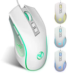 เมาส์เกมมิ่งมีสาย HXSJ X100 7 ปุ่ม 3600 DPI พร้อมไฟส่องสว่าง ความยาวสาย 1.5 เมตร