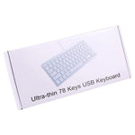 คีย์บอร์ดมีสาย USB บางพิเศษ 78 ปุ่ม รุ่น 450