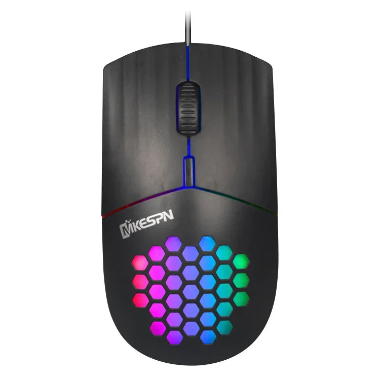 เมาส์มีสาย RGB รูปแบบกลวง อินเทอร์เฟซ Type-C รุ่น MKESPN SXS-838