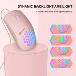 เมาส์มีสาย RGB รูปแบบกลวง อินเทอร์เฟซ Type-C รุ่น MKESPN SXS-838