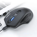 เมาส์ไร้สายเงียบชาร์จได้ 4 ปุ่ม 1600 DPI 2.4GHz สำหรับคอมพิวเตอร์และแล็ปท็อป รุ่น iMICE G-1800