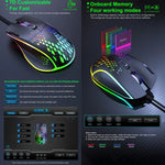เมาส์เกมมิ่ง iMICE T97 พร้อมไฟ RGB LED USB 7 ปุ่ม 7200 DPI เมาส์เกมมิ่งแบบมีสาย