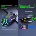 เมาส์เกมมิ่ง iMICE T97 พร้อมไฟ RGB LED USB 7 ปุ่ม 7200 DPI เมาส์เกมมิ่งแบบมีสาย