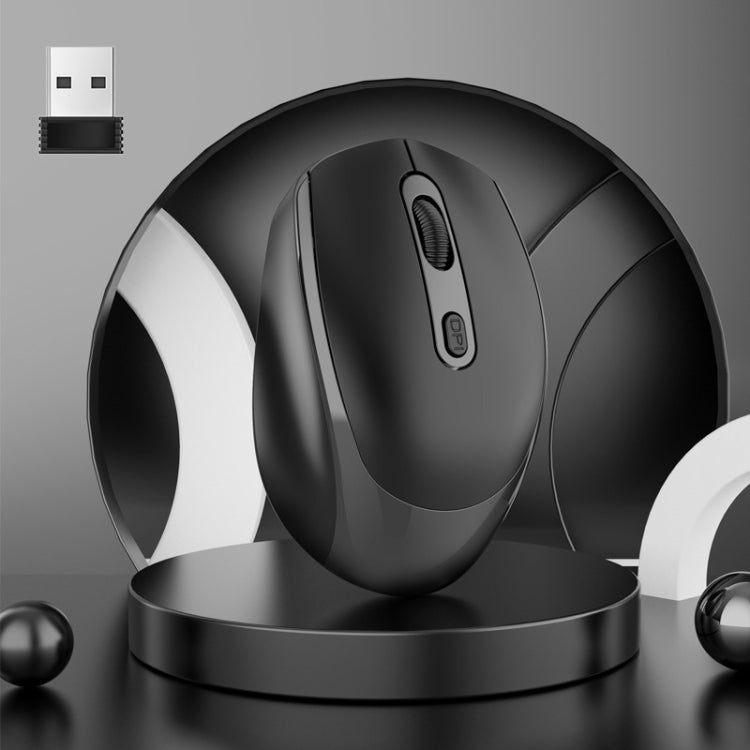 HXSJ M107 เมาส์ไร้สาย 4 ปุ่ม 1600 DPI โหมดคู่ 2.4GHz + บลูทูธ 5.1 ชาร์จได้ รุ่นแบตเตอรี่