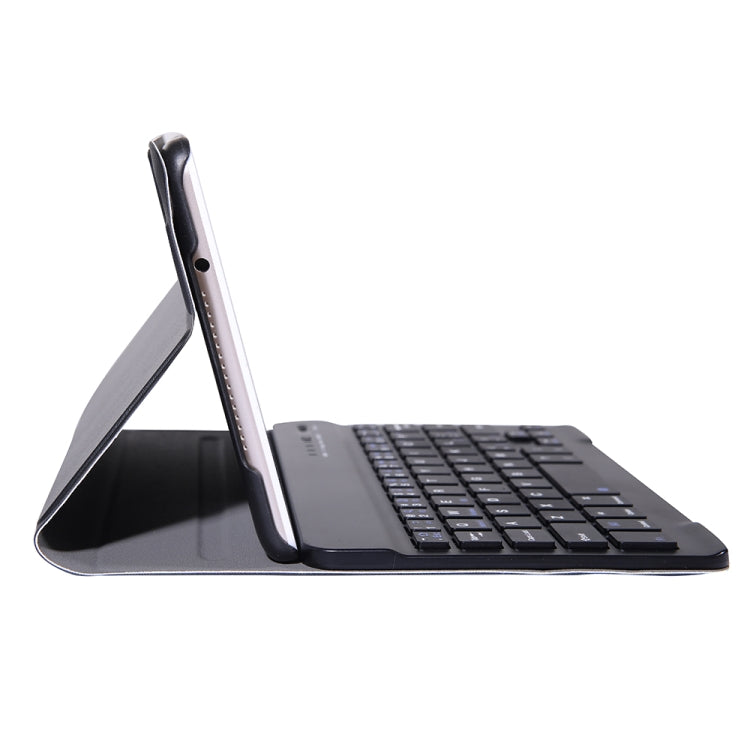 A0M5 คีย์บอร์ดบลูทูธถอดได้ + เคสแท็บเล็ตหนังแบบพับแนวนอนบางเฉียบสำหรับ Huawei MediaPad M5 & Honor Tab 5 8 นิ้ว, พร้อมที่จับ