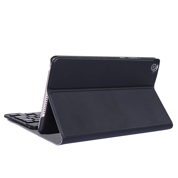 A0M5 คีย์บอร์ดบลูทูธถอดได้ + เคสแท็บเล็ตหนังแบบพับแนวนอนบางเฉียบสำหรับ Huawei MediaPad M5 & Honor Tab 5 8 นิ้ว, พร้อมที่จับ