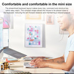 คีย์บอร์ดไร้สายบลูทูธขนาดเล็กบางพิเศษพร้อมไฟหลัง Logitech MX Keys Mini