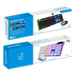 ชุดคีย์บอร์ดและเมาส์มีสายเรืองแสง ZGB G21, G21 (สีดำ)