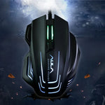 Aula Series Ghost Shark II เมาส์เกม USB แบบมีสายพร้อมไฟสีสัน 7D ความละเอียดสูงสุด 4000 DPI, Ghost Shark II(B)