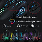 Aula Series Ghost Shark II เมาส์เกม USB แบบมีสายพร้อมไฟสีสัน 7D ความละเอียดสูงสุด 4000 DPI, Ghost Shark II(B)