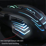 Aula Series Ghost Shark II เมาส์เกม USB แบบมีสายพร้อมไฟสีสัน 7D ความละเอียดสูงสุด 4000 DPI, Ghost Shark II(B)