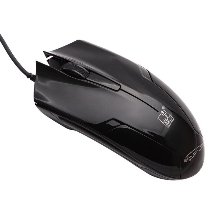 Chasing Leopard 119 เมาส์เกมออปติคอล USB แบบมีสาย ความยาวสาย: 1.45 ม., 119 สีดำ, 119 สีดำเจ็ท, 119 สีขาว