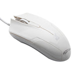 Chasing Leopard 119 เมาส์เกมออปติคอล USB แบบมีสาย ความยาวสาย: 1.45 ม., 119 สีดำ, 119 สีดำเจ็ท, 119 สีขาว