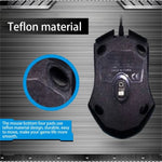 Chasing Leopard 129 เมาส์เกมออปติคอล USB แบบมีสายพร้อมถ่วงน้ำหนัก ความยาวสาย: 1.3 ม., 129