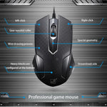 Chasing Leopard 129 เมาส์เกมออปติคอล USB แบบมีสายพร้อมถ่วงน้ำหนัก ความยาวสาย: 1.3 ม., 129