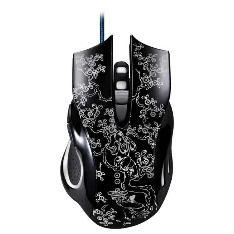 ZGB 169 เมาส์เกมอีสปอร์ตออปติคอล USB แบบมีสาย ความละเอียด 2400 DPI ปรับได้ 4 ระดับ พร้อมไฟ LED หลัง ความยาวสาย: 1.45 ม., 169 สีดำ, 169 สีขาว