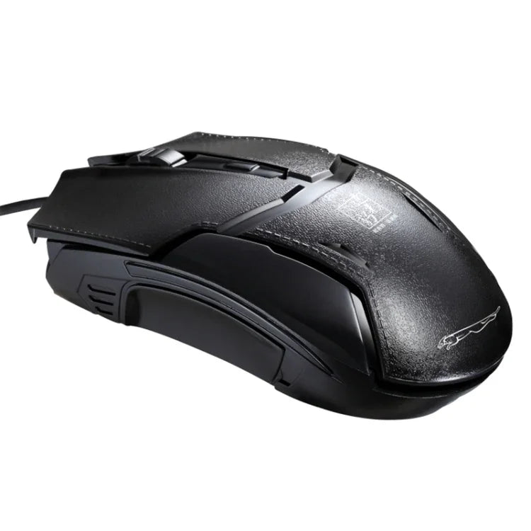 Chasing Leopard 179 เมาส์เกมออปติคอล USB แบบมีสาย ความละเอียด 1600 DPI ปรับได้ 3 ระดับ ความยาวสาย: 1.3 ม., 179