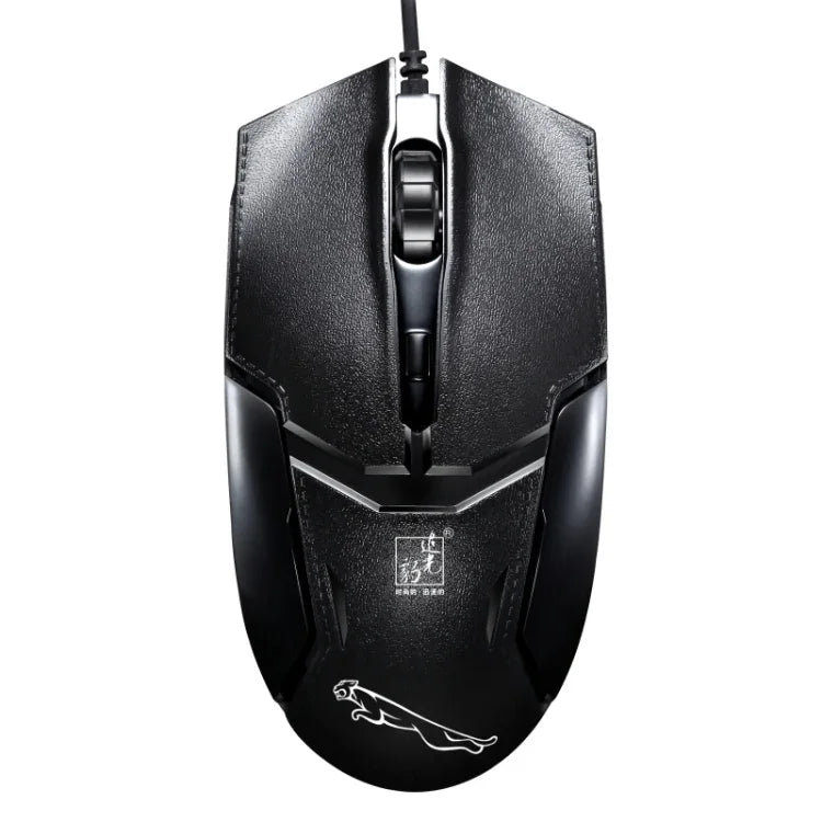 Chasing Leopard 179 เมาส์เกมออปติคอล USB แบบมีสาย ความละเอียด 1600 DPI ปรับได้ 3 ระดับ ความยาวสาย: 1.3 ม., 179