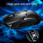 Chasing Leopard 179 เมาส์เกมออปติคอล USB แบบมีสาย ความละเอียด 1600 DPI ปรับได้ 3 ระดับ ความยาวสาย: 1.3 ม., 179