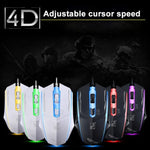 Chasing Leopard 199 เมาส์เกมออปติคอล USB แบบมีสาย ความละเอียด 1600 DPI ปรับได้ 3 ระดับ พร้อมไฟ LED หลัง ความยาวสาย: 1.3 ม., 199 สีดำ, 199