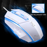 Chasing Leopard 199 เมาส์เกมออปติคอล USB แบบมีสาย ความละเอียด 1600 DPI ปรับได้ 3 ระดับ พร้อมไฟ LED หลัง ความยาวสาย: 1.3 ม., 199 สีดำ, 199