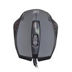 Chasing Leopard 512G เมาส์เกมออปติคอล USB แบบมีสายผิวด้าน ความยาวสาย: 1.3 ม., 512G