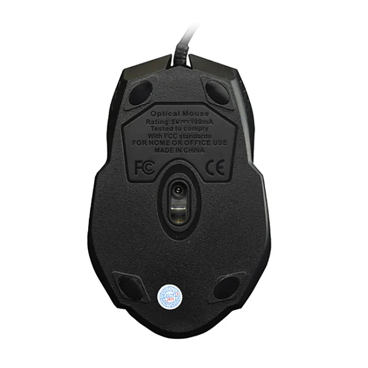 Chasing Leopard 512G เมาส์เกมออปติคอล USB แบบมีสายผิวด้าน ความยาวสาย: 1.3 ม., 512G