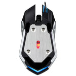 Chasing Leopard K1 เมาส์เกมออปติคอล USB แบบมีสาย ความละเอียด 1600 DPI ปรับได้ 3 ระดับ พร้อมไฟ LED หลังและโหมดเงียบ ความยาวสาย: 1.3 ม.
