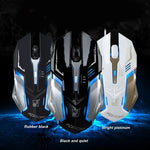 Chasing Leopard K1 เมาส์เกมออปติคอล USB แบบมีสาย ความละเอียด 1600 DPI ปรับได้ 3 ระดับ พร้อมไฟ LED หลังและโหมดเงียบ ความยาวสาย: 1.3 ม.