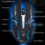 Chasing Leopard V17 เมาส์เกมออปติคอล USB แบบมีสาย ความละเอียด 2400 DPI ปรับได้ 4 ระดับ พร้อมไฟ LED แบบหายใจ ความยาวสาย: 1.45 ม., V17, V17 สีดำเจ็ท
