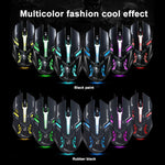 Chasing Leopard V17 เมาส์เกมออปติคอล USB แบบมีสาย ความละเอียด 2400 DPI ปรับได้ 4 ระดับ พร้อมไฟ LED แบบหายใจ ความยาวสาย: 1.45 ม., V17, V17 สีดำเจ็ท