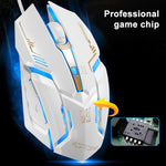 Chasing Leopard V17 เมาส์เกมออปติคอล USB แบบมีสาย ความละเอียด 2400 DPI ปรับได้ 4 ระดับ พร้อมไฟ LED แบบหายใจ ความยาวสาย: 1.45 ม., V17, V17 สีดำเจ็ท
