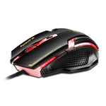 เมาส์เกมมิ่ง Apedra iMICE A9 ความแม่นยำสูง ไฟ LED หายใจควบคุมสีสี่สี USB 6 ปุ่ม 3200 DPI เมาส์เกมมิ่งแบบมีสายสำหรับคอมพิวเตอร์ PC แล็ปท็อป, iMICE A9