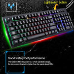 คีย์บอร์ดเกมมิ่ง ZGB G20 104 ปุ่ม USB แบบมีสาย สัมผัสเหมือนกลไก พร้อมไฟเรืองแสง