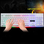 คีย์บอร์ดเกมมิ่ง ZGB G20 104 ปุ่ม USB แบบมีสาย สัมผัสเหมือนกลไก พร้อมไฟเรืองแสง
