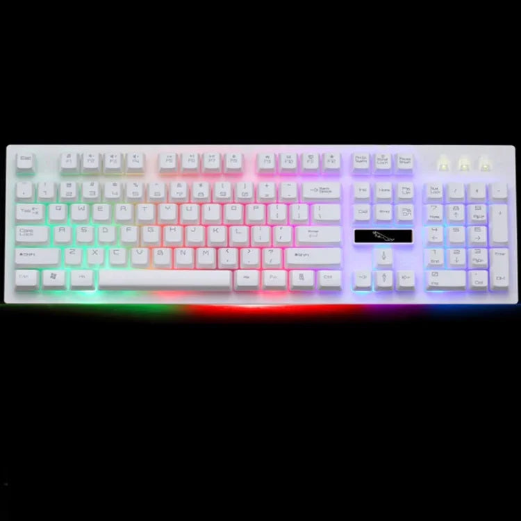 คีย์บอร์ดเกมมิ่ง ZGB G20 104 ปุ่ม USB แบบมีสาย สัมผัสเหมือนกลไก พร้อมไฟเรืองแสง