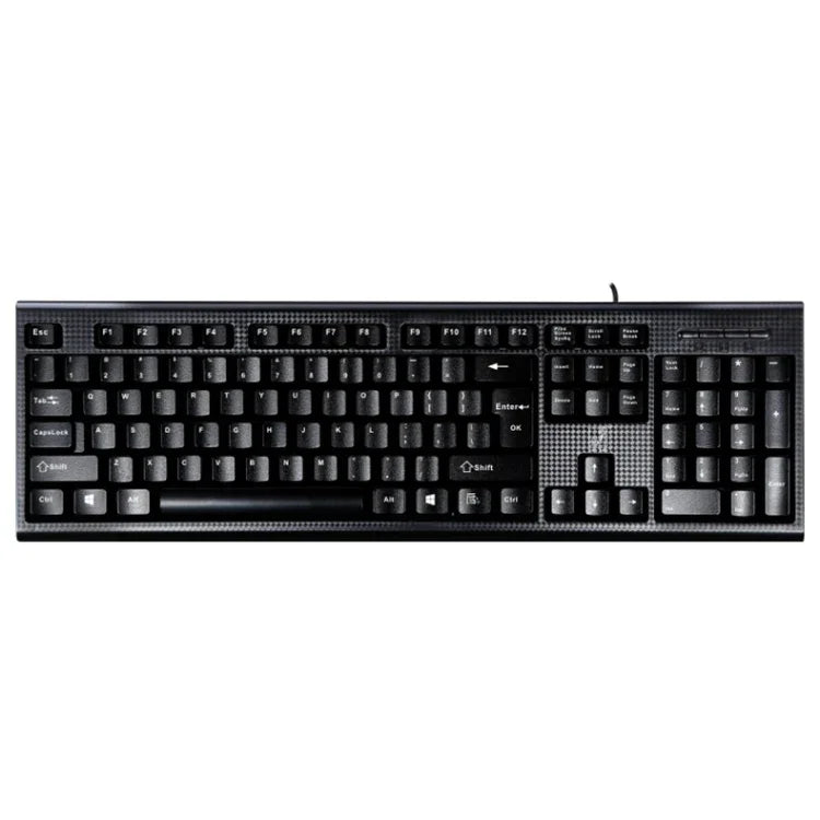 คีย์บอร์ดเกมมิ่งและสำนักงานทั่วไป ZGB Q9 104 ปุ่ม USB แบบมีสาย ลายตาราง