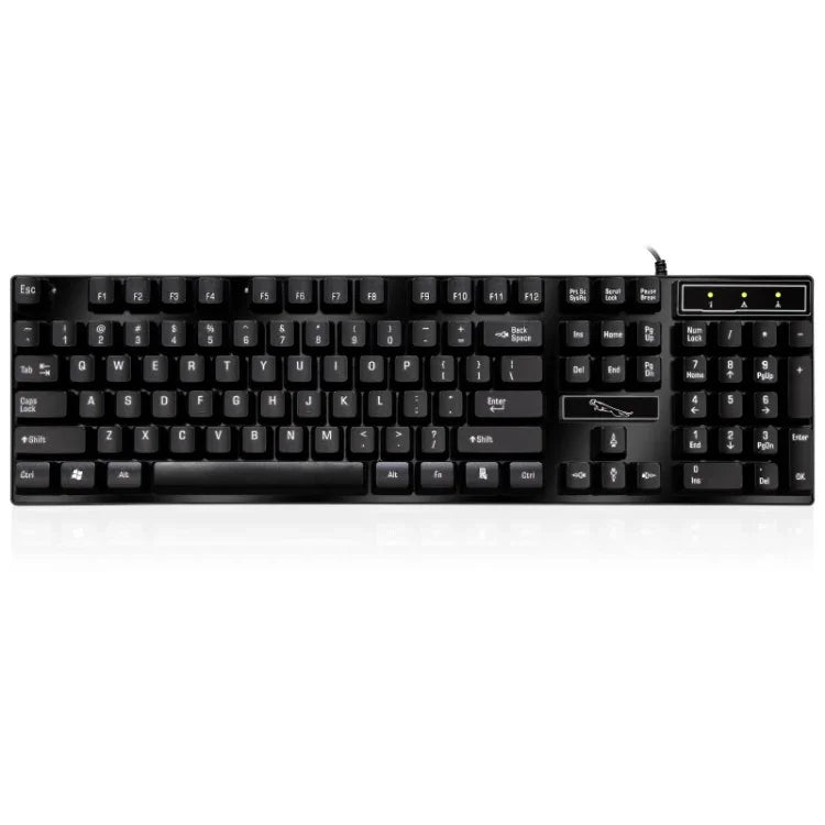 คีย์บอร์ดเกมมิ่งและสำนักงาน ZGB Q17 104 ปุ่ม USB แบบมีสาย แขวน สำหรับแล็ปท็อป PC