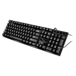 คีย์บอร์ดเกมมิ่งและสำนักงาน ZGB Q17 104 ปุ่ม USB แบบมีสาย แขวน สำหรับแล็ปท็อป PC