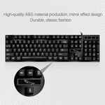 คีย์บอร์ดเกมมิ่งและสำนักงาน ZGB Q17 104 ปุ่ม USB แบบมีสาย แขวน สำหรับแล็ปท็อป PC