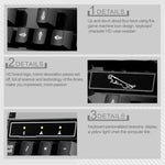 คีย์บอร์ดเกมมิ่งและสำนักงาน ZGB Q17 104 ปุ่ม USB แบบมีสาย แขวน สำหรับแล็ปท็อป PC