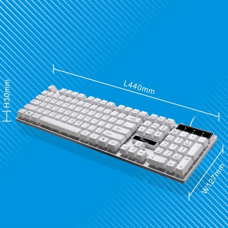 คีย์บอร์ดเกมมิ่งและสำนักงาน ZGB Q17 104 ปุ่ม USB แบบมีสาย แขวน สำหรับแล็ปท็อป PC