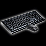ชุดคีย์บอร์ดเกมมิ่งมืออาชีพลายตาราง Chasing Leopard Q9 1600 DPI พร้อมเมาส์ออปติคอล